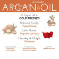 Mejor vendido etiqueta privada puro aceite de argán orgánico